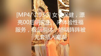 [MP4/ 1.03G] 女子保健，漂亮00后研究生，来体验性福服务，极品胴体，娇喘阵阵被无套插入高潮