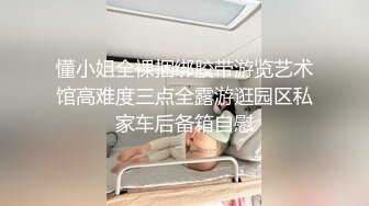 懂小姐全裸捆绑胶带游览艺术馆高难度三点全露游逛园区私家车后备箱自慰