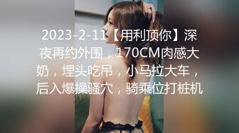 2023-2-11【用利顶你】深夜再约外围，170CM肉感大奶，埋头吃吊，小马拉大车，后入爆操骚穴，骑乘位打桩机