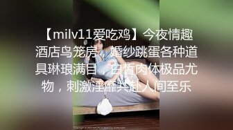 【milv11爱吃鸡】今夜情趣酒店鸟笼房，婚纱跳蛋各种道具琳琅满目，白皙肉体极品尤物，刺激淫靡共赴人间至乐