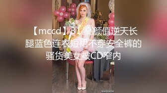 【mccd】31 高颜值逆天长腿蓝色连衣短裙不穿安全裤的骚货美女被CD窄内