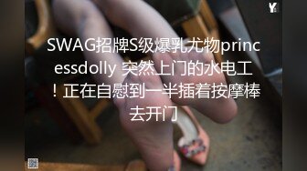 SWAG招牌S级爆乳尤物princessdolly 突然上门的水电工！正在自慰到一半插着按摩棒去开门