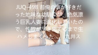 JUQ-498 昔俺の事が好きだった地味な幼馴染が、色気漂う巨乳人妻に進化していたので、性欲が尽き果てるまで生ハメしまくった…。 九井スナオ